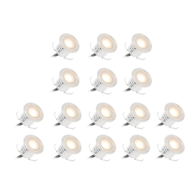 16 Pack In Ground LED Lights Waterproof IP67 for Stair Patio Garden