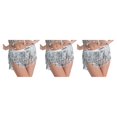 thumbnail image 1 of Minnieouse de danza del vientre con lentejuelas brillantes para mujer, faldas de entrenamiento para niñas, traje de gasa lavable reutilizable Type1 NO1, 1 of 1