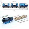 thumbnail image 4 of Juego de Vías de Tren de Madera con Pilas, Juguete de Alta Velocidad para Niños Pequeños de 3, 4 y 5 Años, Acoplamientos Magnéticos para Niños, Vehículo Urbano con Figuras, 4 of 8
