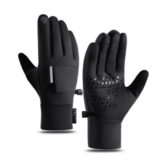 Guantes Térmicos Invierno para Moto y bicicleta Pantalla Tactil Talla L Malubero Negros