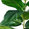 thumbnail image 2 of Mainstays Artificial Fiddle Leaf Fig Plant, 3.33 ft, Black Plastic Grower's Pot, 2 of 6