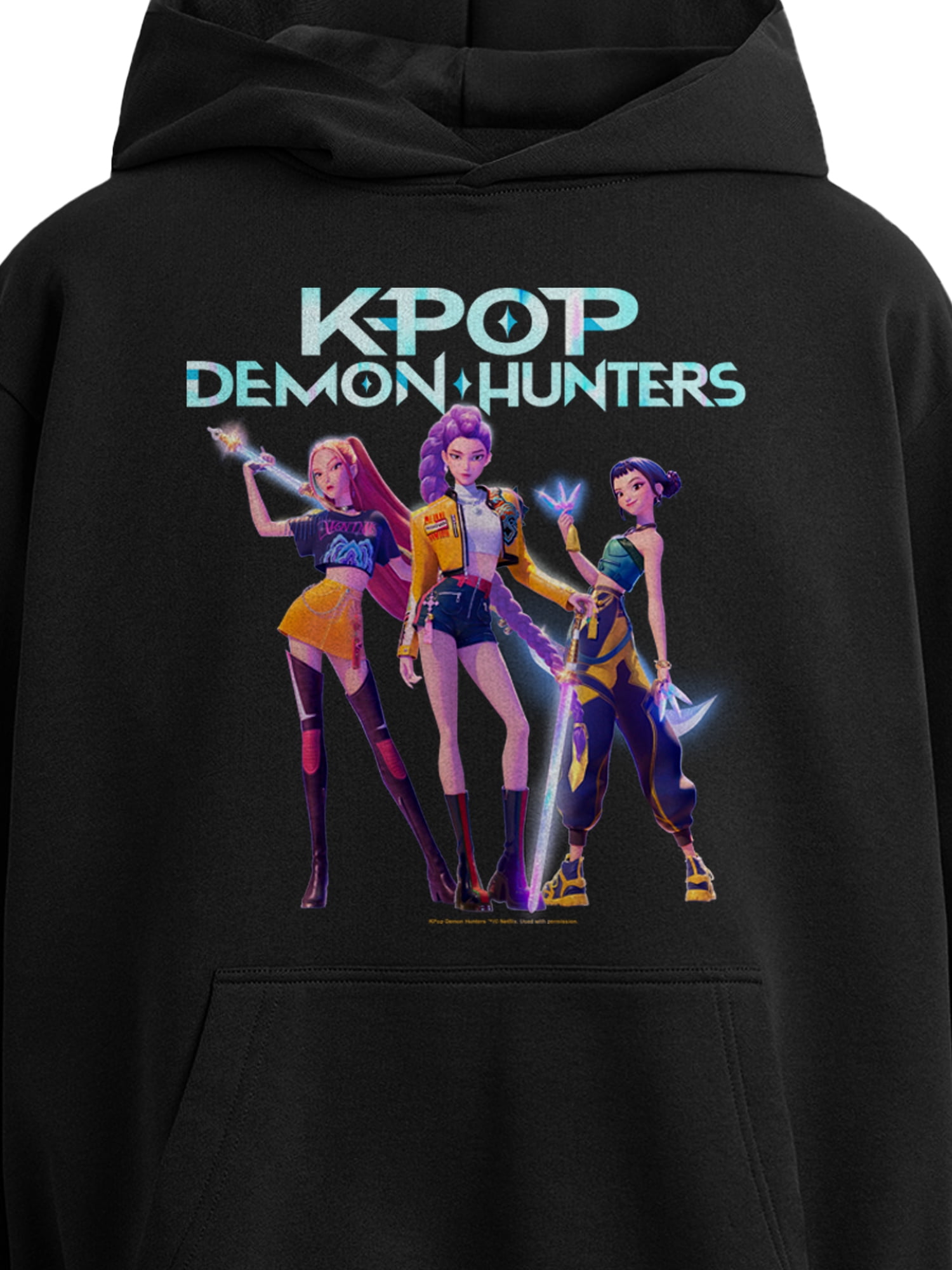 K-Pop Demon Hunters, Men's & Big Men's Graphic Hoodie, Hero Group, Sizes S-3XL