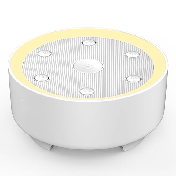 Kipcush Sound Machine with 21 Soothing Sounds, 3-Level Night Light, 8-Hour Timer,  White Noise Machine for Sleep at home,  White
