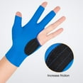 thumbnail image 3 of Tnobhg 1Pc 3-Finger Billiards Glove Anti-slip Sweat-absorbing Breathable Men Women Left Hand Snooker Cue Sport Glove Billiards Accessories, 3 of 7