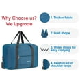 thumbnail image 3 of Lightweight Foldable Duffel Bags for Spirit Airlines Personal Item Bag 18x14x8 Underseat Carry on Waterproof Travel Tote Handbag with Shoulder Strap, 3 of 7