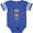 Football Blue and White, variant on Inktastic Robot 1st Birthday Boys Baby Bodysuit