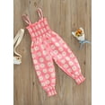 thumbnail image 3 of SAYOO Kids Summer Jumpsuits Daisy Print Elastic Tied-Up Strappy Sleeveless Siamese Trousers for Girls 9 Months to 3 Years, 3 of 9