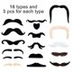 thumbnail image 5 of 48 Piezas de Bigotes Falsos, Fiesta de Fiesta de Bigote Autoadhesiva Novedad, 5 of 5
