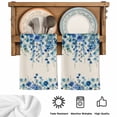 thumbnail image 5 of Spring Blue Floral Kitchen Towels Set of 4, Farmhouse Weeping Floral Leaves Burlap Absorbent Dish Towels for Kitchen, Microfiber Hand Towel, Quick Drying Tea Towel for Cleaning Decorative Dishcloths, 5 of 7