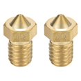 thumbnail image 1 of Boquilla de impresora 3D de 0.2mm, adecuada para cabezal de extrusión V6, para filamento de 1.75mm, latón, 2 piezas, 1 of 4