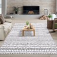 thumbnail image 1 of Garvee 5x7 Geometric Area Rugs Bohemian Rug, Machine Washable Rug Farmhouse Accent Rug Throw Floor Carpet for Living Room Bedroom Hallway Home Decor, Gray, 1 of 8