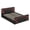 Queen + Black+Red + Upholstered, variant on Queen Size Upholstered Gaming Bed with Side-Lift Hydraulic Storage System, Cyberpunk Style Platform Bed with Futuristic Pattern for Gamers & Gen Z, Black+Red