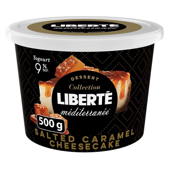 Liberte Méditerranée 9% Yogurt, Dessert Collection, Salted Caramel Cheesecake, 500g