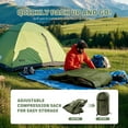 thumbnail image 5 of Sleeping Bags for Adults, 34 ° F to 43 ° F Ultralight Warm Cold Weather Sleeping Bag for Camping, Backpacking, Hiking, Hunting, and Outdoor Travel with Compression Sack, 5 of 7