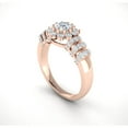 thumbnail image 2 of Natural 1.25ct Round Cut Diamond Prong Cluster Bridal Flower Engagement Ring Solid 14K Gold GH SI2, 2 of 3