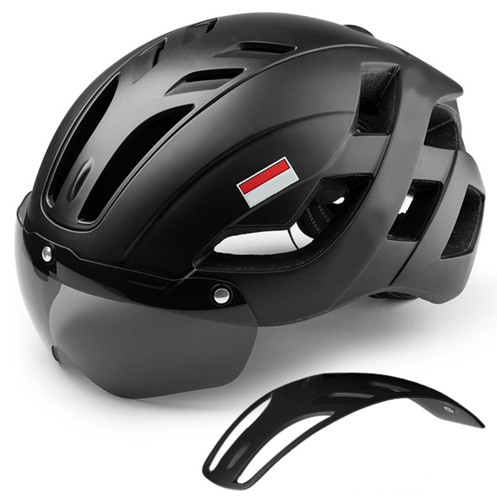 Teamobsidian Airflow Bike Helmet Matte Black Detachable Visor Adjustable Padded for sale online 
