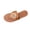 Brown, variant on White Ladie'S Sandals Round Toe Thong Flip Flop Solid Color Flat Heel Lightweight Comfortable Footwear For Daily Walking And Casual Outdoor Wear Size 37
