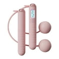 thumbnail image 1 of TIELUTT With Counter ( With/Without Rope) Skipping Relativelk for Yoga Strap for Stretching and Yoga Blanket Pregnancy Yoga Bolster Yoga Stuff Set Yoga Wheel Back Wheel Wheel for Stretching Yoga Rolle, 1 of 8