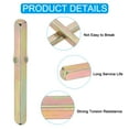 thumbnail image 3 of Square Door Knob Spindle 60x5mm, Carbon Steel Spare Door Handle Spindle with Punching Point Gold 2 Pack, 3 of 7