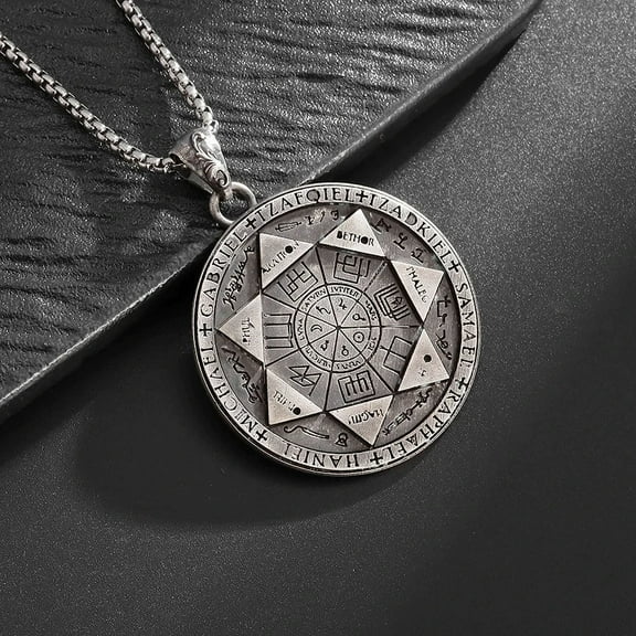 1pc Elegant Unisex Compass Pendant Necklace  - Vintage Style Round Alloy Sweater Chain, Hip Hop Long Personalized Accessory for Men and Women