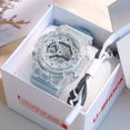 thumbnail image 4 of Reloj electrónico con diseño de unicornio para hombre y mujer, color azul neblina blanca, con valor de color alto y viento, 4 of 6