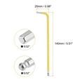 thumbnail image 2 of Uxcell Ball End Hex Key Wrench 5/32" S2 Steel L-Shape Long Arm Hexagon SAE Wrenches Repairing Tool, 2 of 8