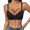 Black, variant on Women Low Cut Underwire Push Up Bra Half Cup Comfort Lingerie Adjustable Thin Strap Deep V Gathering Support Bra Pink 80B