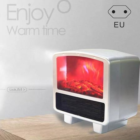 

Simulation Flame Radiator 3D Household Electric Heater Fireplace Mini Winter Desktop Air Warmer Portable Bedroom Office New