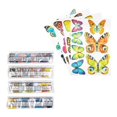 thumbnail image 2 of Cuadros Decorativos 4 piezas 5D DIY diamante pintura pegatinas mariposa arte artesanía Kits regalo (BT010) Likrtyny  embutido en tela, 2 of 2