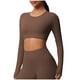thumbnail image 3 of Ropa bonita,Camiseta informal de manga larga con cuello redondo para mujer, con estampado de cuadros suaves, para uso diario, ideal para el hogar, sopatenor, 3 of 8