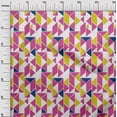 thumbnail image 2 of oneOone Georgette Viscose Fabric Parallelogram & Triangle Geometric Print Fabric BTY 42 Inch Wide, 2 of 4