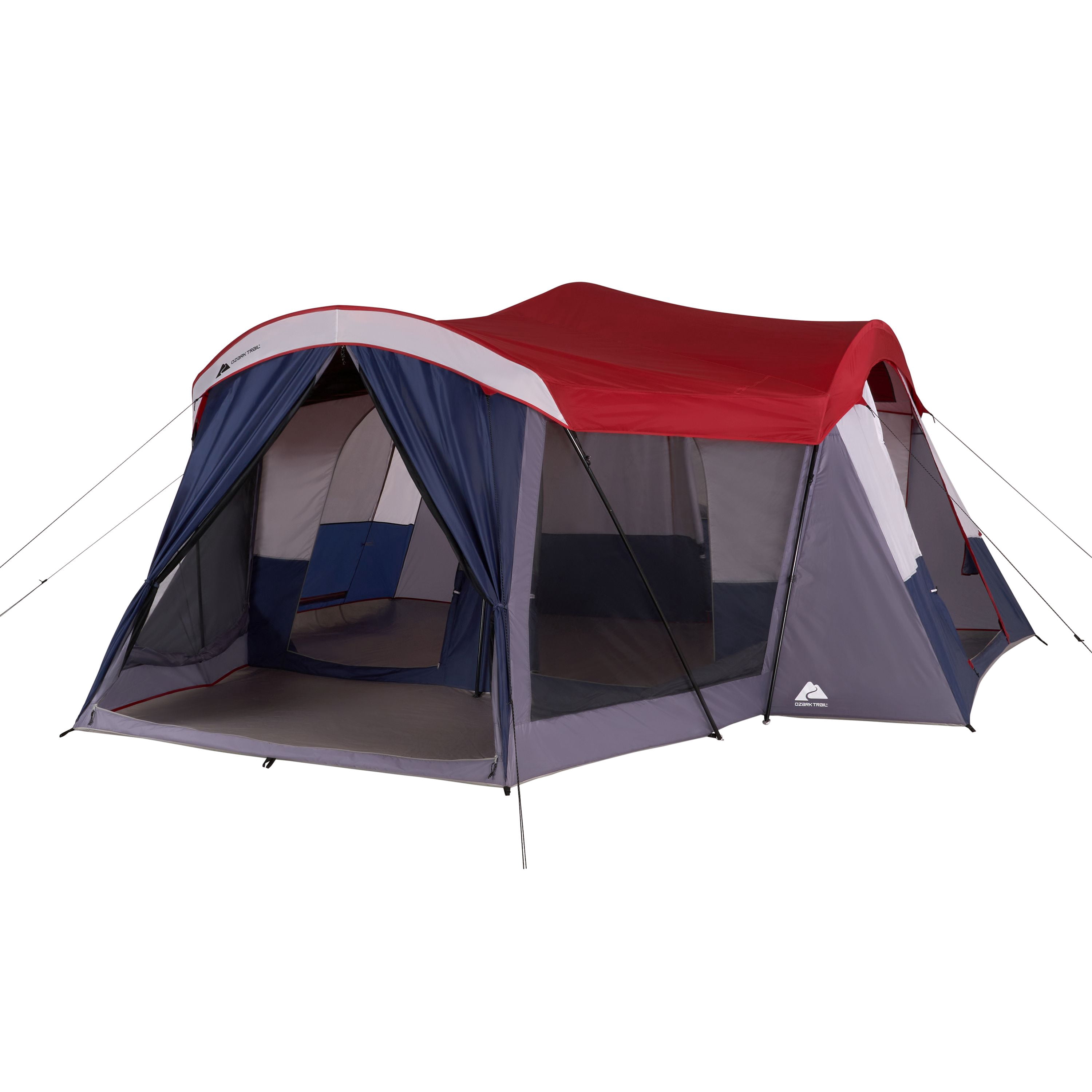 Ozark Trail 18-Person Cabin Tent with 4 Rooms - Walmart.com