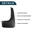 thumbnail image 3 of Unique Bargains Mud Flaps Splash Guards for Toyota RAV4 2000-2005 Front & Rear Mud Guards W/Mount Accessories, 3 of 6