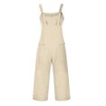 thumbnail image 6 of UDAUDU Womens Rompers Casual Dressy Jumpsuits Loose Fit Sleeveless Baggy Harem Pants Romper Jumpers 2026 Summer Outfits Beige XL, 6 of 6