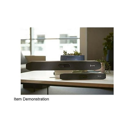 UPC: 0017229178748 | Poly Studio R30 4K Video Conference System (Plantronics) – Camera Mic and Speaker Bar for Small Rooms – Presenter Tracking NoiseBlockAI Speaker Framing – Plug & Play – Works w/Teams Zoom & More