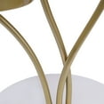 thumbnail image 6 of 3-Tier Metal Plant Stand, Indoor/Outdoor Modern Freestanding Round 3-Pot Flower Plant Holder Rack for Living Room White Gold, 6 of 10