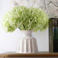 thumbnail image 3 of Artificial Flowers Large Silk Hydrangea Heads with Stems 90 Petals Fake Flowers for Wedding Home Party Shop Baby Shower Decor Pack of 6 (White), 3 of 5