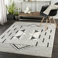 thumbnail image 7 of Pisa Black 6'7" x 9' Modern Rectangle Area Rug, 7 of 7
