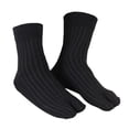 thumbnail image 4 of TISHITA Elastic Cotton Tabi Socks 2 Toe Socks Flip-Flops Socks Unisex Black, 4 of 8