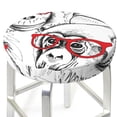 thumbnail image 6 of Goofa Monkey Printed Stool Covers Round, Waterproof Round Bar Stool Covers Anti-Slip Round Bar Stool Seat Cover with Elastic Bands Durable -13 inch, 6 of 7