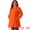 Orange, variant on DARING DIVA Women's Plus Size Turn Down Collar Double Breasted A Line Coat 4X Orange