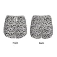 thumbnail image 3 of Rateoe Wild Animal Leopard Print Printed 2 in 1 Women's Workout Shorts for Athletic Gym Running Shorts with Phone Pockets-Medium, 3 of 7