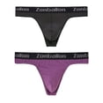thumbnail image 2 of TANBOM Mens Hot Men Thong Underwear Comfortable Athletic Stretch Thong Purple+Black M, 2 of 9
