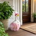 thumbnail image 6 of AuroraX Pink Wedding Dress 19in 23 inch Porch Goose Outfits , Porch Goose Clothes Sets Fall Seasonal Wedding Decorations for Home Outdoor, 6 of 9