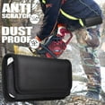 thumbnail image 6 of Luxmo Horizontal Nylon Belt Holster Phone Carrying Pouch Compatible with Nokia G100 Case - Black, 6 of 8