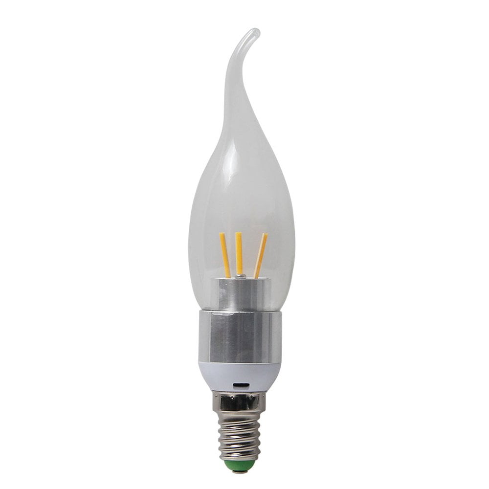 E27 E12 E14 E26 LED Lights Edison Bulb Filament COB Dimmable Flame Lamp 8/16W