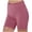 Pink, variant on Feancey Ribbed Workout Shorts for Women Buttery Soft Yoga Shorts Elastic Waist Casual Biker Shorts Slim Fit Knit Athletic Short Pants Black L