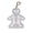 F, variant on Human Body Sensing Musical Plush Toy, Interactive Soft Stuffed Musical Instrument Gift for Music Lovers,6*4 Inch