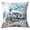 Train, variant on QISIWOLE Christmas Train Cushion Cover, Blue Holiday Ball Tree Snow Print Pillowcase, 18 x 18 in Polyester Pillow Cover, for Sofa Couch Bedroom and Christmas Decor