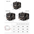 thumbnail image 2 of Coffee Black Toaster Cover 4 Slice, Large Kitchen Appliance Covers, Brown Beans Cup Dessert Drink Monochrome Toaster Oven Cover with Loop, Bread Machine Cover Polyester Dust Cover Protection, 2 of 4